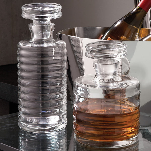 Ribbed Decanter Small