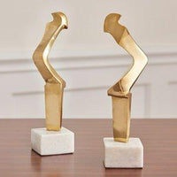 Small Brass and Marble Sculpture - Clearance Final Sale
