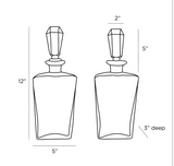 Jessamy Decanters, Set of 2